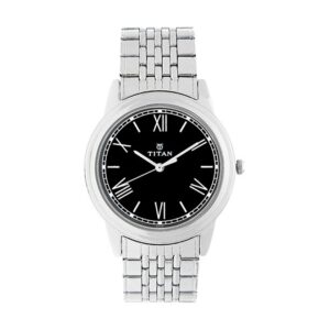 Titan-1735SM02-Mens-Watch-Karishma-Collection-Analog-Black-Dial-Silver-Stainless-Band