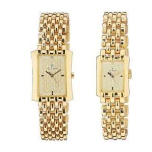 Titan-1927YM02P-Couples-Watch-Regalia-Collection-Analog-Champagne-Dial-Gold-Stainless-Band