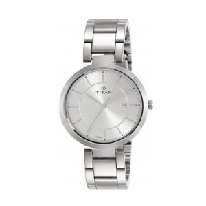 Titan-2480SM07-WoMens-Watch-Work-wear-Collection-Analog-Silver-Dial-Silver-Stainless-Band