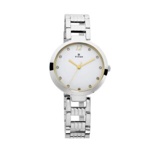 Titan-2480SM09-WoMens-Watch-Sparkle-Collection-Analog-White-Dial-Silver-Stainless-Band