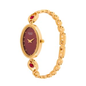 Titan-2527YM03-WoMens-Watch-Raga-Collection-Analog-Maroon-Dial-Gold-Stainless-Band