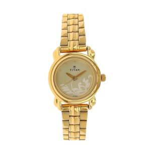 Titan-2534YM01-WoMens-Watch-Karishma-Collection-Analog-Champagne-Dial-Gold-Stainless-Band