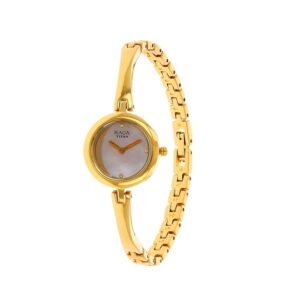 Titan-2553YM01-WoMens-Watch-Raga-Collection-Analog-Pearl-Dial-Gold-Stainless-Band
