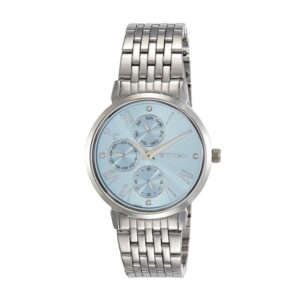 Titan-2569SM02-WoMens-Watch-Workwear-Collection-Analog-Blue-Dial-Silver-Stainless-Band