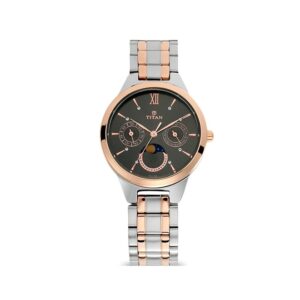 Titan-2590KM02-Womens-Watch-Workwear-Collection-Analog-Black-Dial-Silver-Gold-Stainless-Band