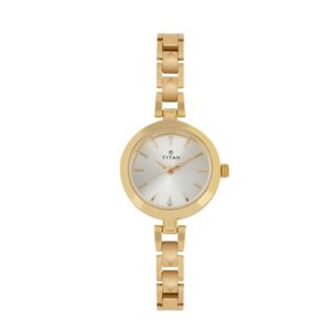 Titan-2598YM01-Womens-Watch-Karishma-Collection-Analog-White-Dial-Gold-Stainless-Band