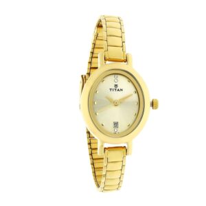 Titan-2599YM01-Womens-Watch-Karishma-Collection-Analog-Champagne-Dial-Gold-Stainless-Band