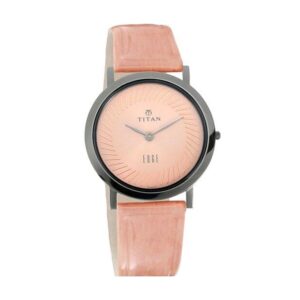 Titan-679QL02-Unisex-Watch-Edge-Collection-Analog-Pink-Dial-Pink-Leather-Band