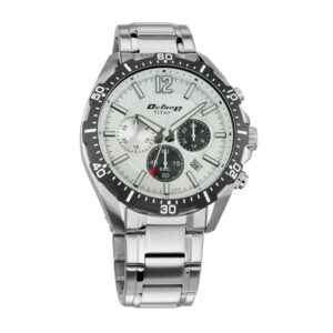 Titan-90108KM01-Mens-Watch-Octane-Collection-Analog-Black-White-Dial-Silver-Stainless-Band