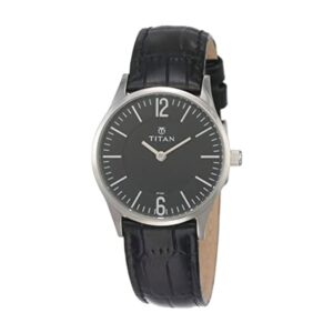 Titan-95035SL01-WoMens-Watch-Workwear-Collection-Analog-Black-Dial-Black-Leather-Band