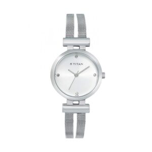 Titan-9942SM01-WoMens-Watch-Purple-Collection-Analog-Silver-Dial-Silver-Stainless-Band