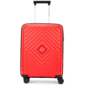 VIP-VI-QUAD8W65RED-Quad-65cm-4-Wheel-Hard-Top-Cabin-Size-Trolley-Red