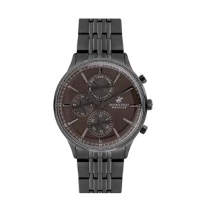 Beverly-Hills-Polo-Club-BP3050X-060-Mens-Watch-Analog-Grey-Dial-Grey-Stainless-Band