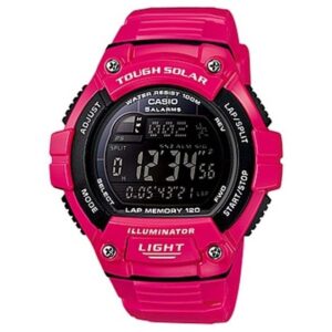 Casio-W-S220C-4BVDF-Mens-Watch-Digital-Black-Dial-Pink-Resin-Band