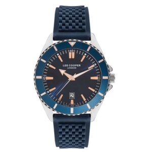 Lee-Cooper-LC07361-599-Mens-Watch-Analog-Blue-Dial-Blue-Silicone-Band