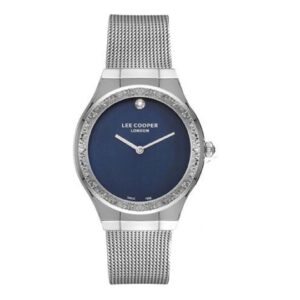 Lee-Cooper-LC07407-390-Womens-Watch-Analog-Blue-Dial-Silver-Stainless-Band