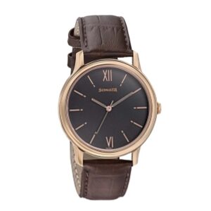 Sonata-7128WL04-Mens-Beyond-Gold-Grey-Dial-Brown-Leather-Strap-Watch