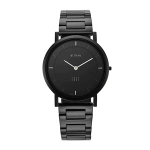 TITAN-1595NM01-Mens-Watch-Analog-Edge-Collection-Black-Dial-Black-Metal-Strap-Watch