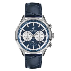 Beverly-Hills-Polo-Club-BP3112X-399-Men-s-Watch-Blue-Dial-Blue-Leather-Band