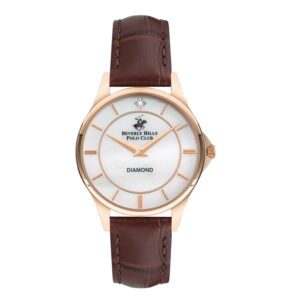 Beverly-Hills-Polo-Club-BP3243X-422-WoMens-Analog-Watch-White-Dial-Brown-Leather-Band