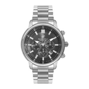 Beverly-Hills-Polo-Club-BP3254X-350-Mens-Analog-Watch-Black-Dial-Silver-Metal-Band