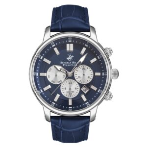 Beverly-Hills-Polo-Club-BP3255X-399-Mens-Analog-Watch-Dark-Blue-Dial-Dark-Blue-Leather-Band