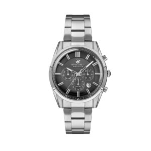 Beverly-Hills-Polo-Club-BP3262X-350-Mens-Analog-Watch-Black-Dial-Silver-Metal-Band