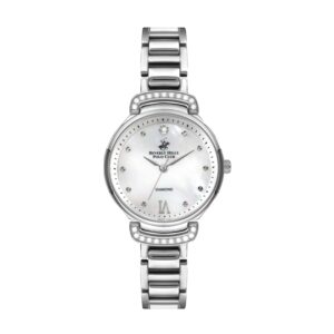 Beverly-Hills-Polo-Club-BP3268X-320-WoMens-Analog-Watch-White-Dial-Silver-Metal-Band