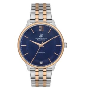 Beverly-Hills-Polo-Club-BP3307X-590-Men-s-Watch-Blue-Dial-Two-Tone-Stainless-Steel-Band