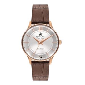 Beverly-Hills-Polo-Club-BP3310X-432-Women-s-Analog-Watch-Silver-Dial-Brown-Leather-Band