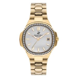 Beverly-Hills-Polo-Club-BP3320X-130-Women-s-Analog-Watch-Silver-Dial-Gold-Stainless-Steel-Band