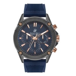Beverly-Hills-Polo-Club-BP3324X-099-Men-s-Watch-Black-Dial-Blue-Silicone-Band