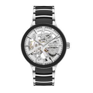 Beverly-Hills-Polo-Club-BP3327X-330-Men-s-Skeleton-Watch-Silver-Dial-Two-Tone-Stainless-Steel-Band