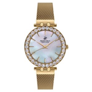 Beverly-Hills-Polo-Club-BP3341C-120-Women-s-Analog-Watch-Pearl-Dial-Gold-Stainless-Steel-Band