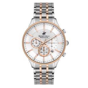 Beverly-Hills-Polo-Club-BP3346X-530-Men-s-Watch-Silver-Dial-Two-Tone-Stainless-Steel-Band