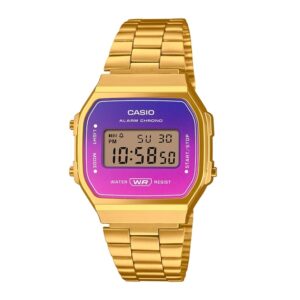 Casio-A168WERG-2ADF-Digital-Display-Stainless-Steel-Gold-Ion-Plated-Band-Unisex-Watch