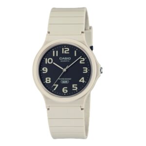 Casio-MQ-24UC-8BDF-Cream-Colour-WoMens-Watch-Analog-Black-Dial-Cream-Colour-Resin-Band