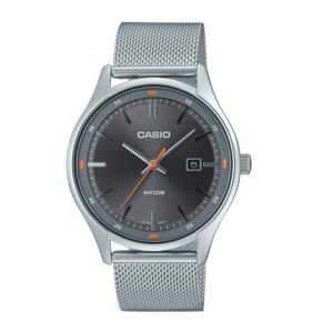 Casio-MTP-E710M-8A-Mens-Watch-Analog-Grey-Dial-Silver-Stainless-Steel-Mesh-Band