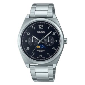 Casio-MTP-M300D-1AVDF-Black-Multi-Dial-Stainless-Steel-Men-s-Watch