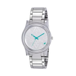 Fastrack-6046SM01-Womens-Analog-Watch-Silver-Dial-Silver-Stainless-Steel-Band