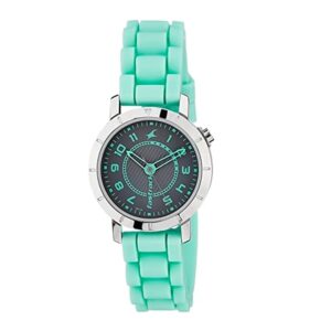 Fastrack-6112SP01-Womens-Analog-Watch-Black-Dial-Green-Plastic-Band