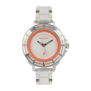 Fastrack-6135SM01-Womens-Analog-Watch-Silver-Dial-Silver-Stainless-Steel-Band
