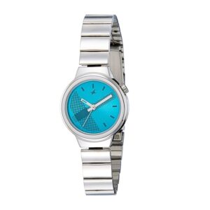 Fastrack-6149SM01-Womens-Analog-Watch-Blue-Dial-Silver-Metal-Band