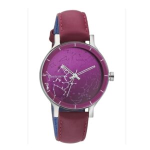 Fastrack-6192SL01-Womens-Analog-Watch-Maroon-Dial-Maroon-Leather-Band