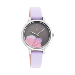 Fastrack-6259SL01-Uptown-Retreat-Collection-WoMens-Analog-Watch-Grey-Dial-Purple-Leather-Band