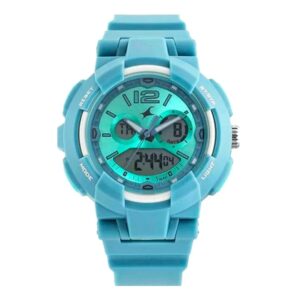 Fastrack-68016PP04-Street-Line-Collection-WoMens-Analog-Watch-Blue-Dial-Blue-Plastic-Band