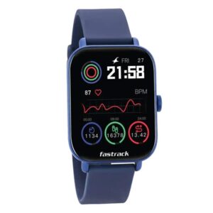 Fastrack-Reflex-Vox-2-0-Unisex-Smart-Watch-Black-Dial-Blue-Silicone-Strap-38080PP02