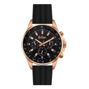 Lee-Cooper-LC06977-451-Men-s-Analog-Black-Dial-Black-Leather-Watch