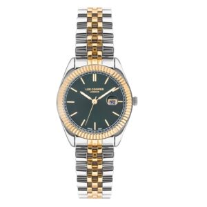 Lee-Cooper-LC07326-250-Women-s-Analog-Green-Dial-Two-Toned-Stainless-Steel-Watch