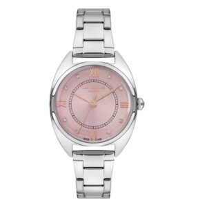 Lee-Cooper-LC07383-380-WoMens-Analog-Watch-Pink-Dial-Silver-Stainless-Steel-Band